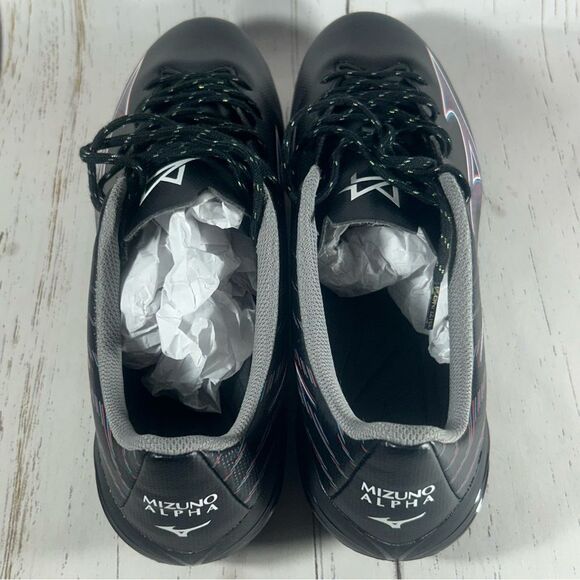 Mizuno Alpha Select FG Soccer Cleats Black Men's Size 10 - Picture 5 of 10